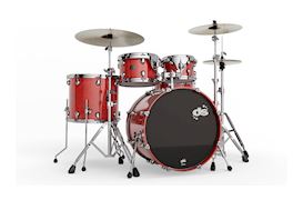 DS DRUM - GROOVEMASTER CLUB DRUMSTEL W/HARDWARE - SPICY RED STAIN